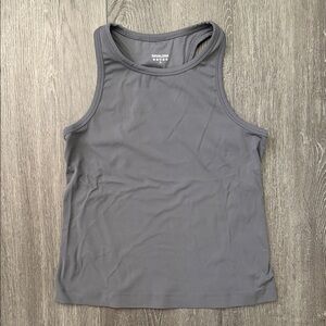 Gray Sleeveless Women's Workout Tank